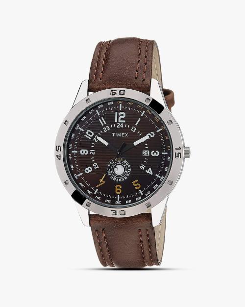 TI000U90300 Analogue Watch with Leather Strap