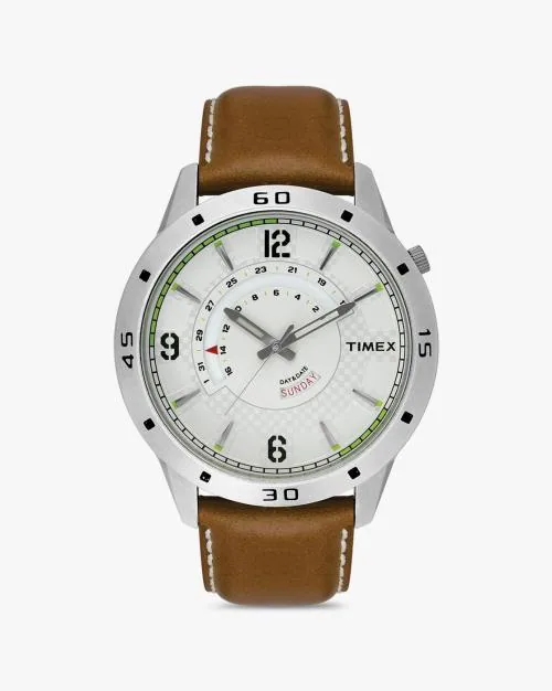 Men TW000U908 Analogue Watch with Leather Strap
