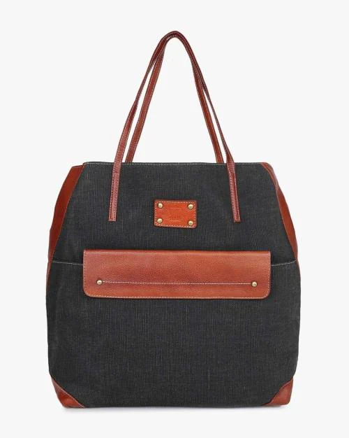 Buy Panelled Messenger Bag with Short Handles Online at Best Prices in