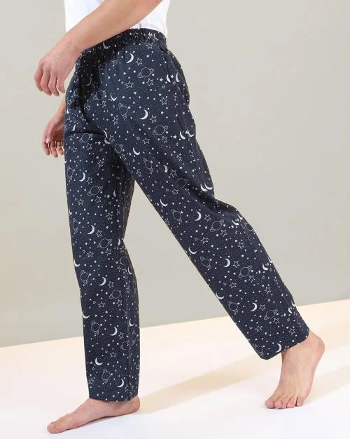 Graphic Print Pyjamas with Insert Pockets