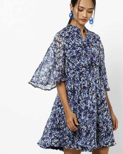 Floral Print Fit & Flare Dress