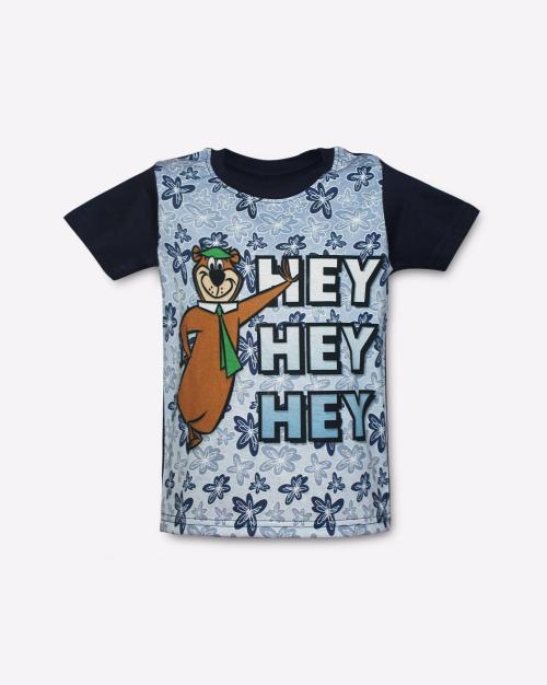 Yogi Bear Print Crew-Neck T-shirt