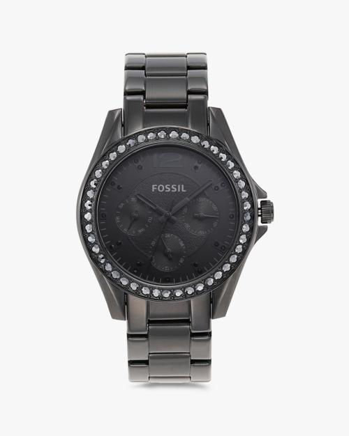 Women Analogue Black Watch - ES4519
