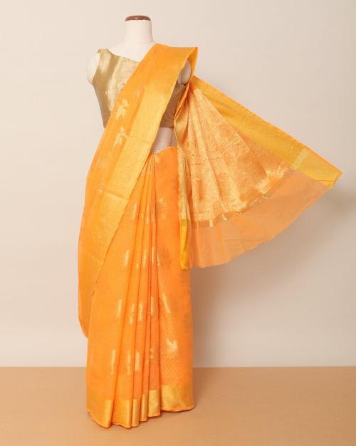 Gold Zari Buti Kota Saree