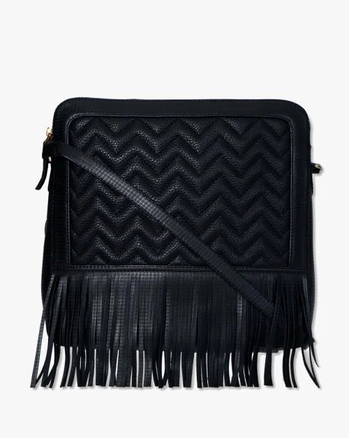 Textured Slingbag with Cutouts