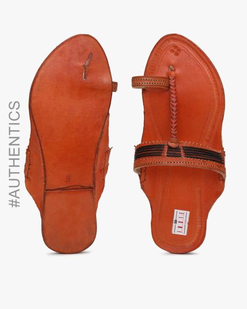 pure leather kolhapuri chappal