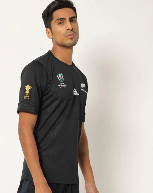 All Blacks Rugby World Cup Home Jersey Crew-Neck T-shirt