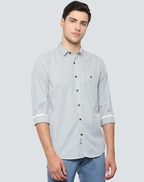 Stripes Extra Slim Fit Shirt with Patch Pocket