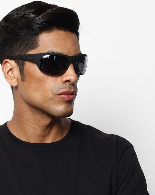 7886 003 66EX Mirrored Full-Rim Rectangular Sunglasses