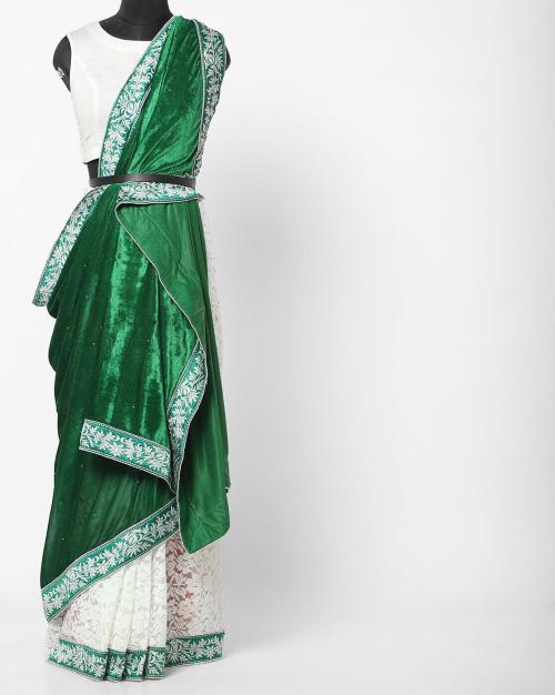 Bhagalpuri Silk Saree with Contrast Border