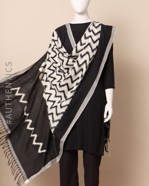 Handloom Pochampally Cotton Ikat Dupatta