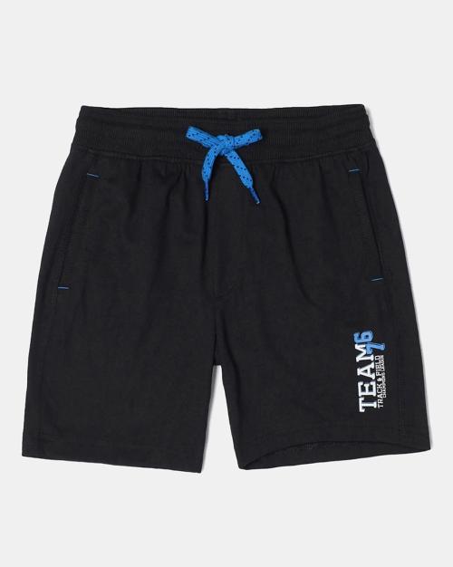 AB12 Boy's Super Combed Cotton Graphic Shorts