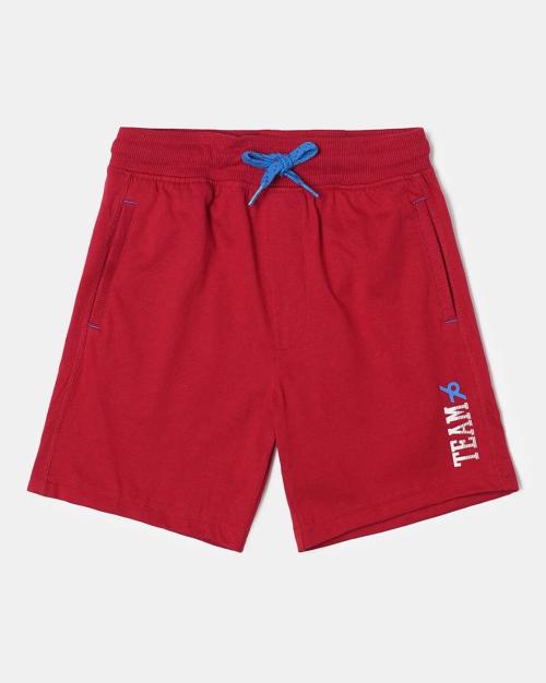 AB12 Boy's Super Combed Cotton Graphic Shorts