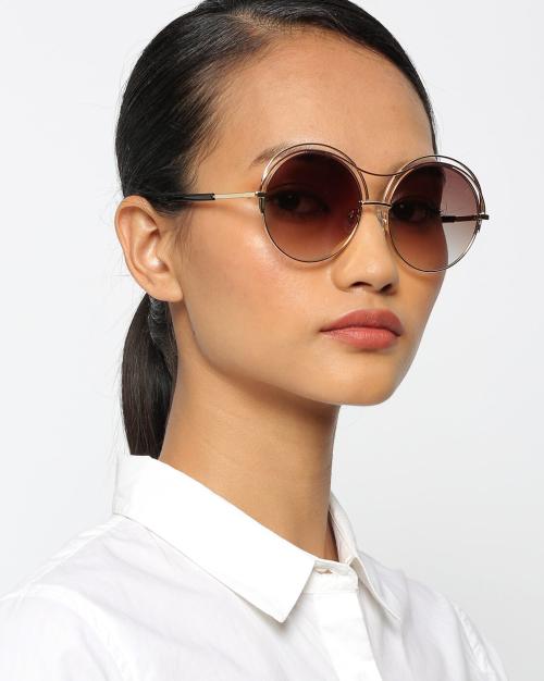 FC 7428 C2 Full-Rim Circular Sunglasses