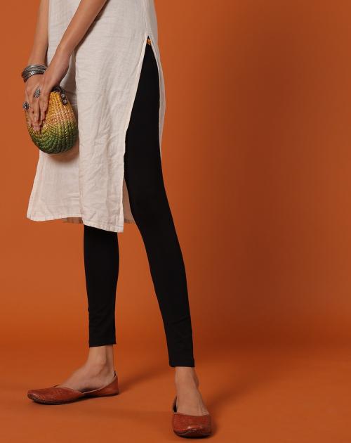 Women Viscose Lycra Fitted Ankle-Length Leggings