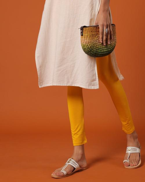 Women Viscose Lycra Fitted Ankle-Length Leggings