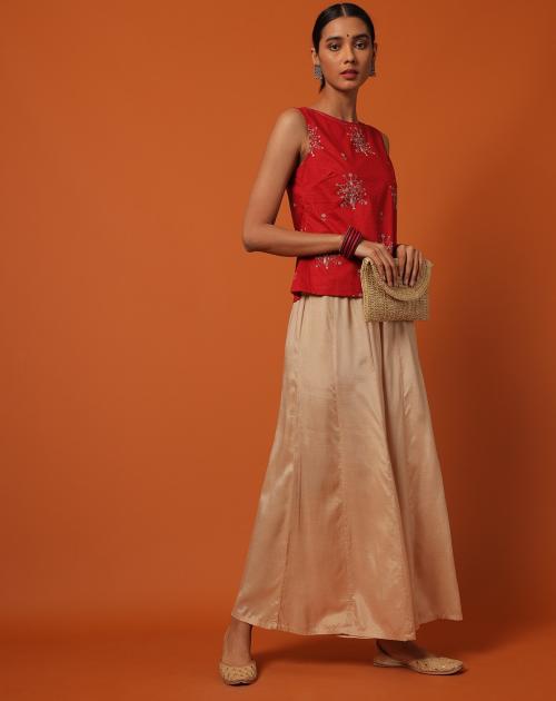 Women Printed Sleeveless Cotton Top