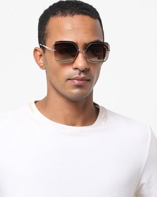 GU7618 59 32G UV-Protected Full-Rim Square Sunglasses