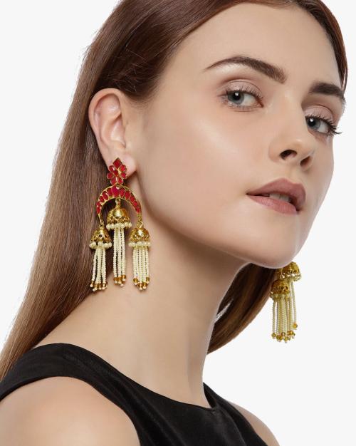 Buy Traditional Pearls Dangler EarringsZPFK7522 Online at Best Prices