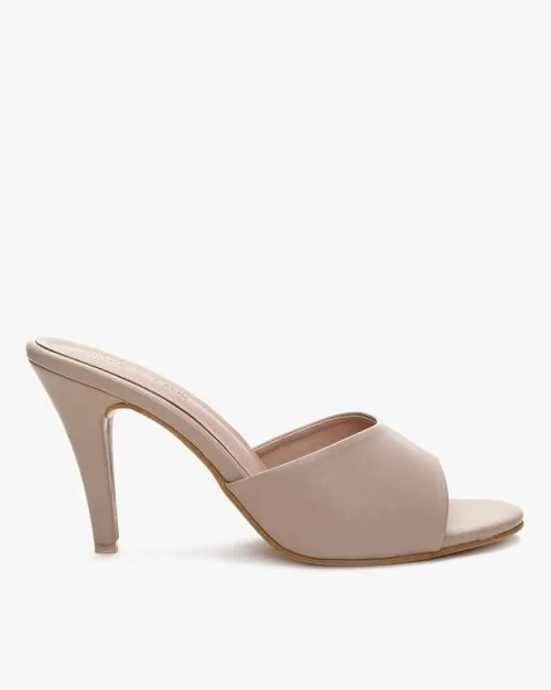 Open-Toe Stiletto Sandals