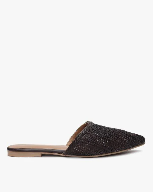 Women Basket-Woven Mules