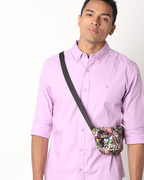 Slim Fit Shirt with Button-Down Collar