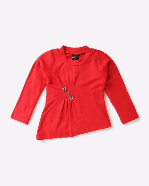 High-Neck Asymmetrical Top