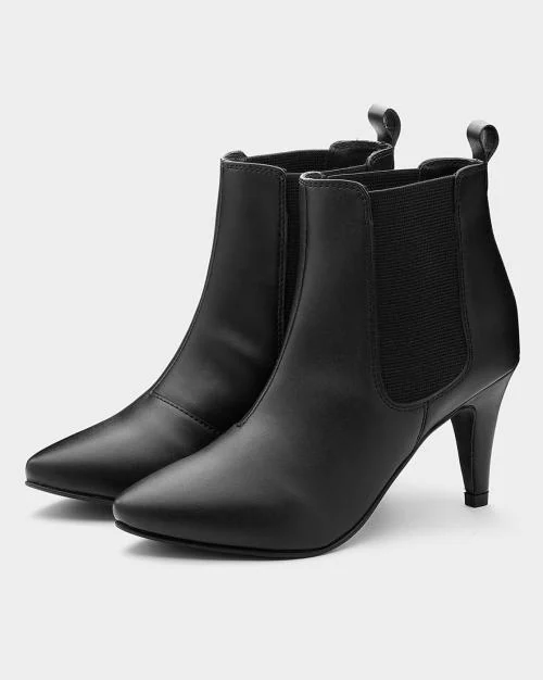 Ankle-Length Heeled Boots