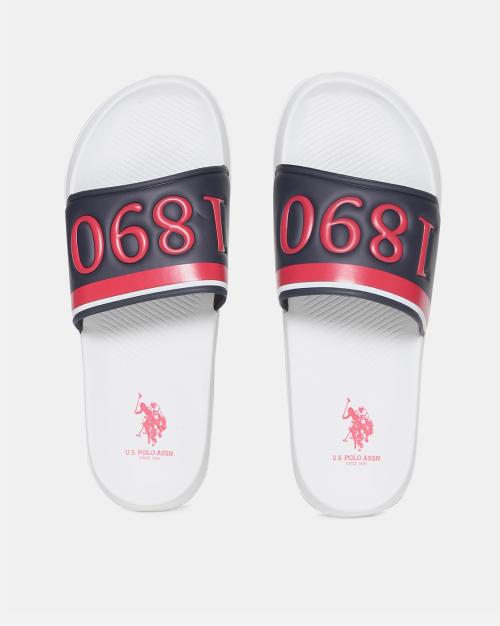Raffer 2.0 Typographic Print Slip-On Slides