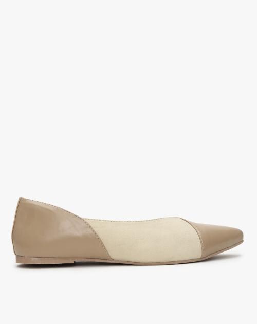Women Colourblock Pointed-Toe D'Orsay Shoes