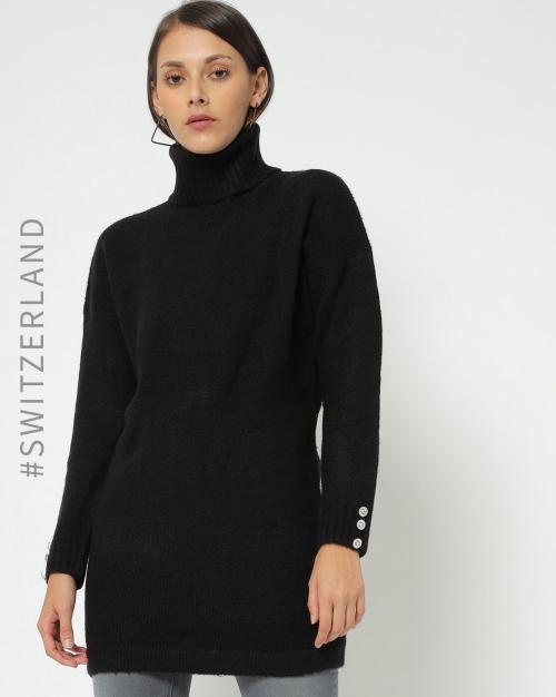 Turtle-Neck Dress