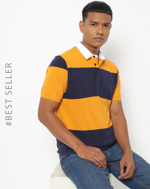 Colourblock Slim Fit Polo T-shirt