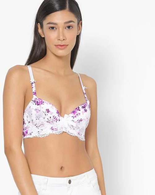 Underwired Padded Demi Coverage Everyday Bra