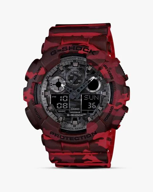 G579 G-Shock Men (GA-100CM-4ADR) Analog-Digital Wrist Watch