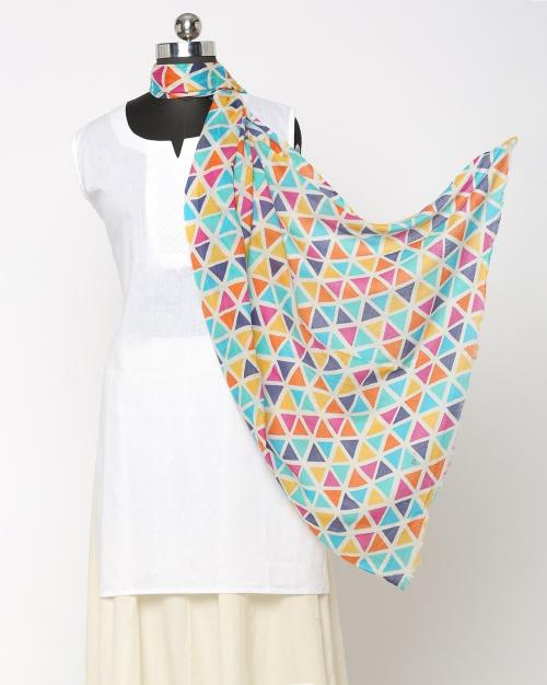 Geometric Print Stole