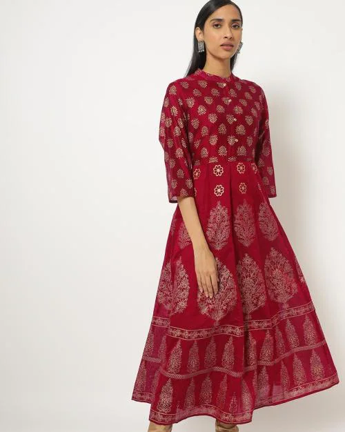 Printed Flared Kurta