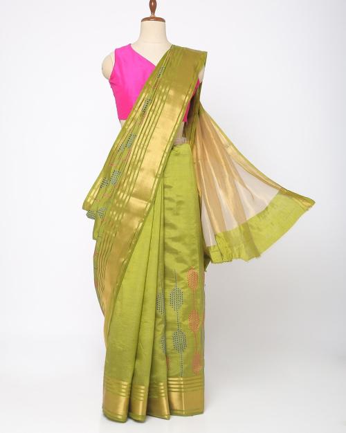 Saree with Zari Border