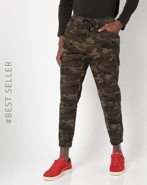 Camouflage Print Slim Fit Joggers