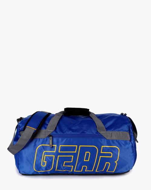 Buy Brand Print Duffel Bag with Shoulder Straps Online at Best Prices