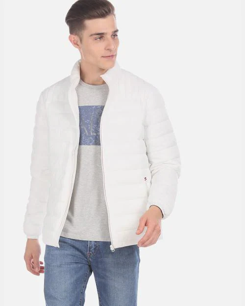 Quilted Puffer Jacket with Slip Pockets