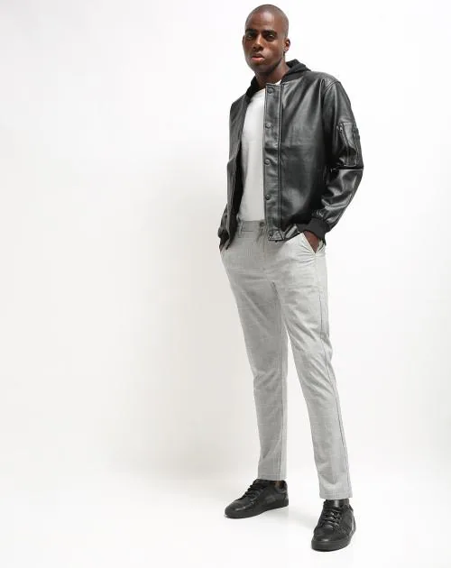 Detachable Hooded Bomber Jacket