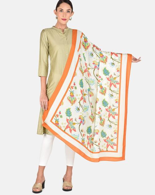 Floral Print Dupatta