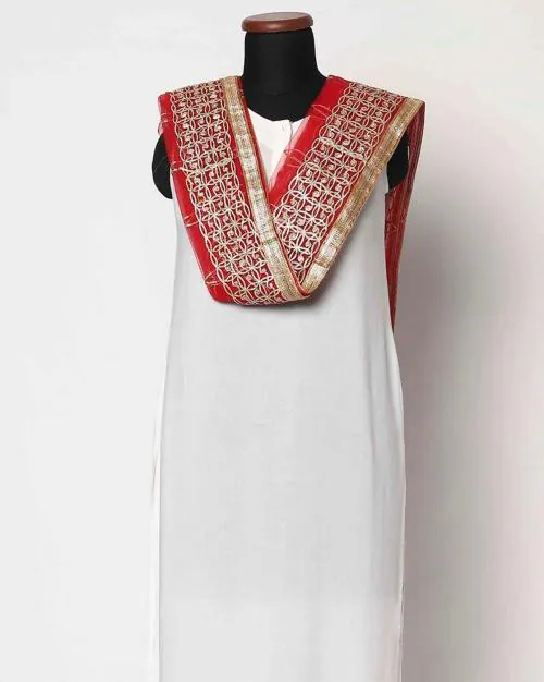 Embellished Dupatta with Border