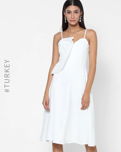 Strappy Fit & Flare Dress