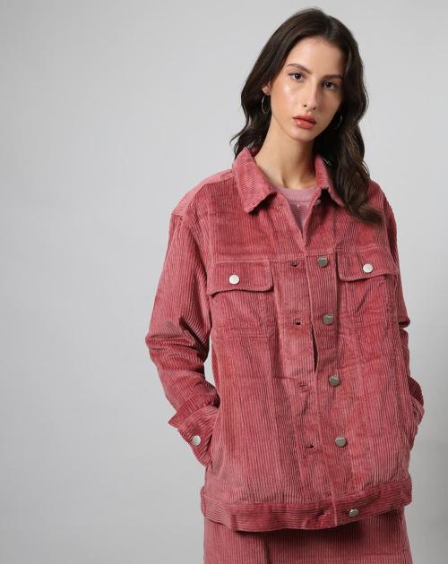 Buy Women Corduroy Trucker Jacket Online at Best Prices in India JioMart.