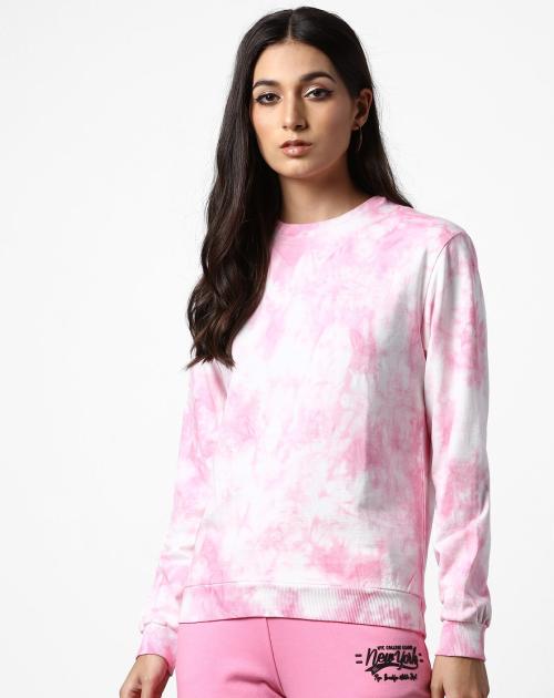 Women Tie & Dye Crew-Neck Sweatshirt