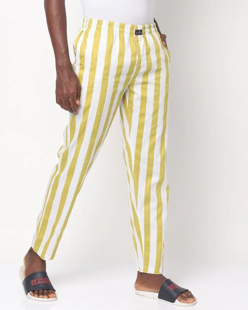 Striped Lounge Pants with Side Pockets