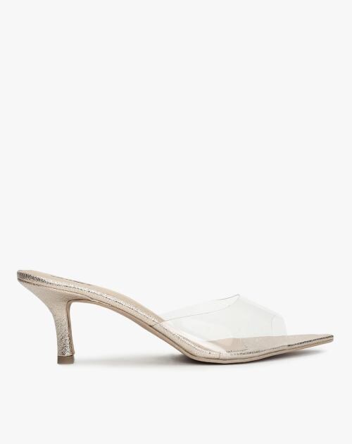 Women Clear-Strap Kitten Heels