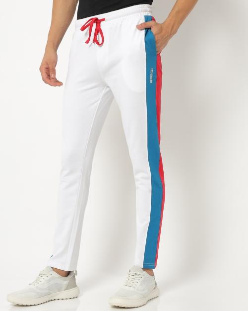Buy Men Slim Fit Track Pants with Contrast Taping Online at Best Prices