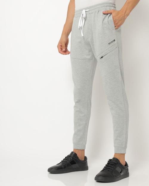 Men Slim Fit Joggers with Insert Pockets